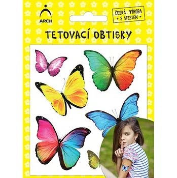 samolepka Dětské tetovací obtisky - motýlci 02