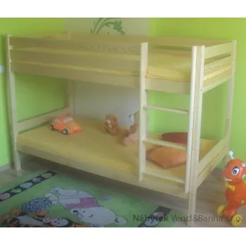 Dětská postel dřevěná patrová postel z masivu, palanda Adas maxidre