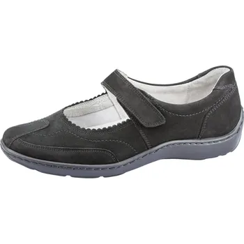 Dámské polobotky WALDLÄUFER HENNI 496302 dámská kožená obuv šíře H černá Barva: Černá, Velikost: 38