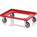 Elkoplast Vozík na Euro přepravky s gumovými kolečky (2 řiditelné, 2 pevné)