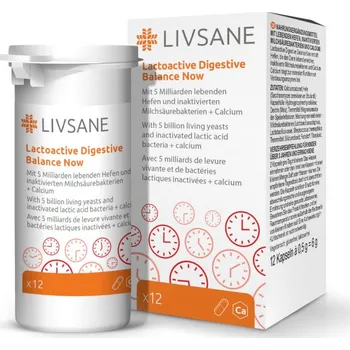 Livsane Laktoaktivní kapsle vyvážené trávení 12 ks Livsane Laktoaktivní kapsle vyvážené trávení 12 ks