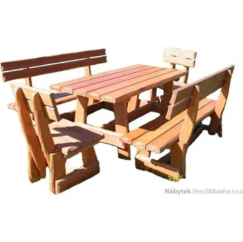 Zahradní sestava Drewbox Horal drewbo set 1 + 2 + 2 přírodní