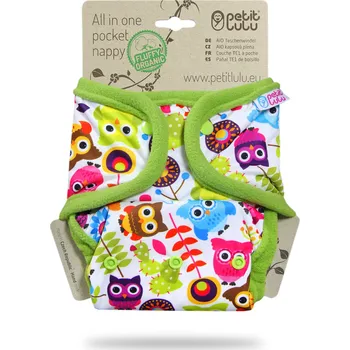 Plenkové kalhoty Petit Lulu s.r.o. Veselé sovičky - All In One kapsová plena pat