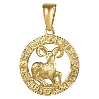 Přívěsek Stříbrný pozlacený přívěšek znamení beran STRZ0737BERZLF