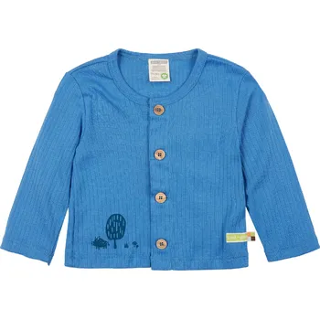 Dívčí mikina Dětský kabátek na knoflíky Modrá loud + proud Velikost: 62/68