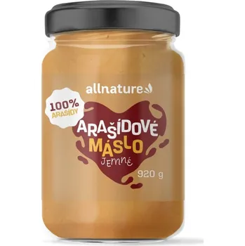 Allnature Arašídové máslo jemné 920 g