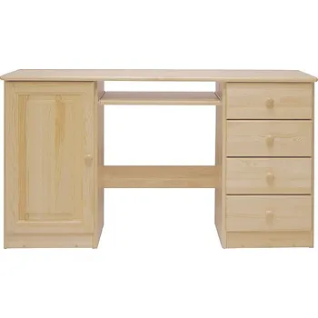 Jídelní stůl Via-nábytek Psací stůl PEGAS XL masiv borovice Povrchová úprava: Moření odstín dub