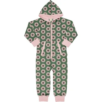 Kojenecký overall Dětský overal dlouhý s vyšší gramáží Růžové květy Maxomorra Velikost: 74/80