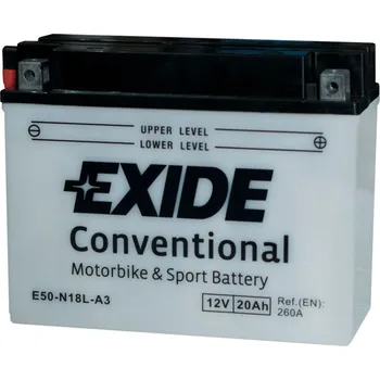 Motobaterie Exide E50-N18L-A3 12V 20Ah 260A
