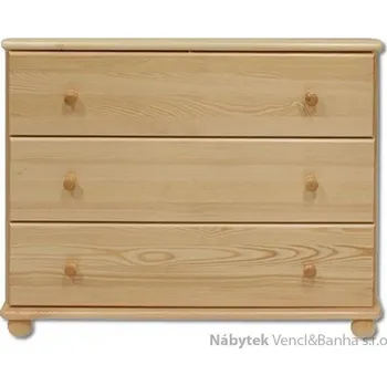 Ložnice Drewmax Dřevěná komoda, prádelník z masivního dřeva borovice KD105 Pacyg