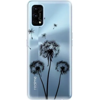Pouzdro na mobilní telefon Odolné silikonové pouzdro iSaprio - Three Dandelions - black - Realme 7 Pro