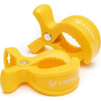 Držák na kočárek T-TOMI Kočárkové kolíčky, yellow / žlutá