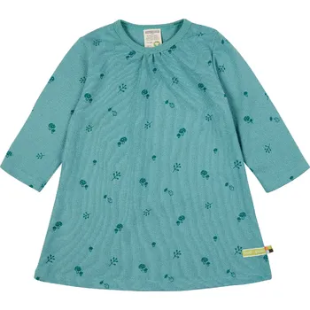 Dívčí šaty Dívčí šaty s dlouhým rukávem Co najdu v lese - zelená loud + proud Velikost: 98/104