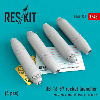 Plastikový model Reskit 1/48 UB-16-57 rocket launcher (4 pcs.)
