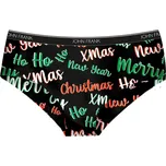 Dámské kalhotky John Frank WJFD-H34-CH-HO HO HO L Černá