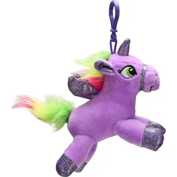 plyšák plyšový přívěsek jednorožec s křídly 16cm Barvy: fialová