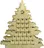 AladinE Adventní kalendář dřevěný vánoční stromeček 479 mm