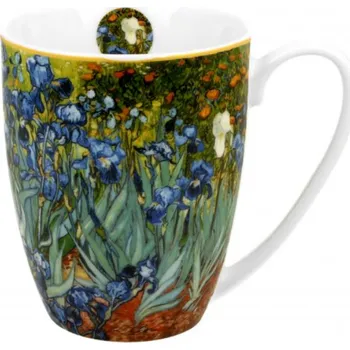 DUO Gifts DG - Porcelánový hrnek V. van Gogh IRISES v dárkové krabičce - 380 ml