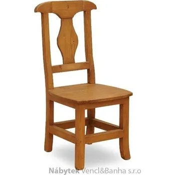 Jídelní židle dřevěná rustikální stylová jídelní židle z masivního dřeva borovice Mexicana SIL12 euromeb