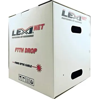 Síťový kabel Optický kabel DROP , FTTx 8 vl. SM 9/125 G.657A1 samonosný, tah 500N, LSOH, venkovní - metráž