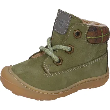 tmavě zelené zimní kožené boty Ricosta Tary