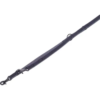 Vodítko pro psa Nobby LINEN DELUXE vodítko nylon černá XS-S 200cm 16mm