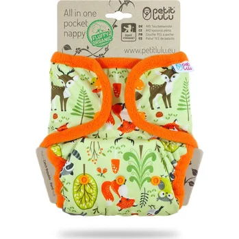 Plenkové kalhoty Petit Lulu s.r.o. Lesní zvířátka - All In One kapsová plena pat