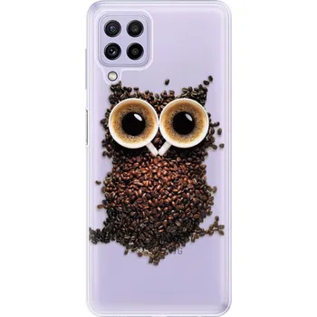 Pouzdro na mobilní telefon Odolné silikonové pouzdro iSaprio - Owl And Coffee - Samsung Galaxy A22