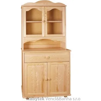 Organizace kuchyně dřevěný kredenc stylový z masivního dřeva borovice kolekce dřevořezba drewfilip 6