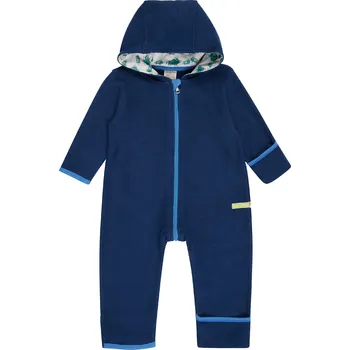 Kojenecká kombinéza Dětský overal dlouhý - fleece Tmavě modrá loud + proud Velikost: 62/68