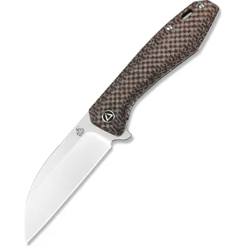 Pracovní nůž QSP knife Pelican, zavírací nůž s klipem, hnědý QS118-A1