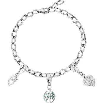 Náramek Náramek charms - sada - sova, strom, list - AP100-0092