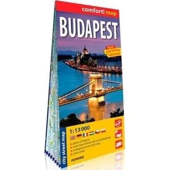 Literární cestopis Comfort! map Budapeszt 1:13 000 mapa w.2019 - Praca zbiorowa