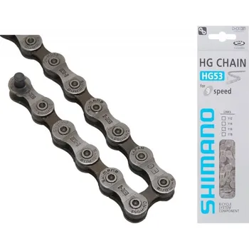 Řetěz na kolo SHIMANO CN-HG53 (9 rychlostí) Článků: 116+čep Řetěz