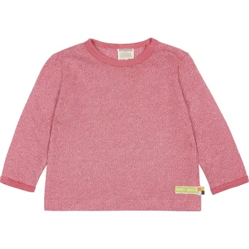 Dětské triko s dlouhým rukávem Růžová melír loud + proud Velikost: 110/116