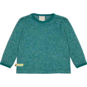 Dětské triko s dlouhým rukávem Zelená melír loud + proud Velikost: 86/92