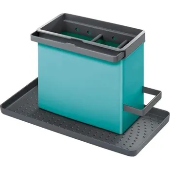 Úložný box Organizér na dřez Tidytex tyrkysový - Metaltex (Organizér na prostředky na úklid tyrkysový - Metaltex)