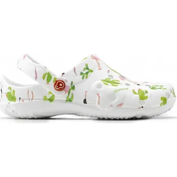 Dámská zdravotní obuv Obuv Schu'zz Globule 0029 bílá potisk plameňáci Velikost: 41