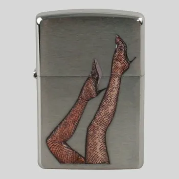 Zapalovač Zippo chrom gebürstet color Legs Fishnet Stocking 2001565