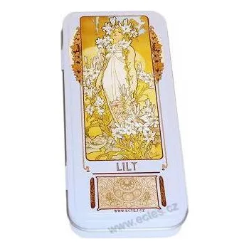 Penál Lily WR053 A. Mucha: The Flowers plechovka