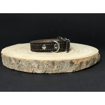 Obojek pro psa Palkar obojek z velurové kůže pro psy 25 cm x 14 mm hnědá (Palkar obojek z velurové kůže pro psy 25 cm x 14 mm hnědá)