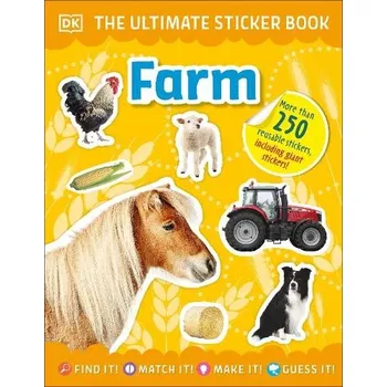Cizojazyčná kniha Ultimate Sticker Book Farm - DK