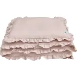 Lněné povlečení do postýlky DUSTY PINK, vel. M