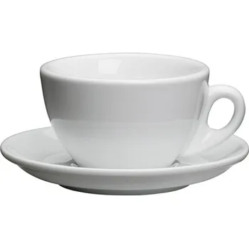Porcelánový šálek na Cappuccino ROMA bílý 100 ml - Cilio (Cappuccino šálek bílý 10 cl - Cilio)