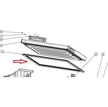 Příslušenství pro lednici H1901034 - Těsnění pro chladničku Gorenje Hisense Mora