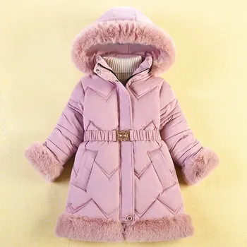 Dívčí bunda Dívčí péřová parka - zimní Barva: Růžová, Velikost: 7T-8T