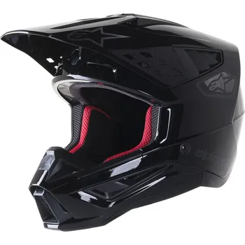 Motodoplněk Motokrosová helma ALPINESTARS S-M5 SCOUT HELMET ECE, ALPINESTARS (černá lesklá/ stříbrná matná) vel.2XL