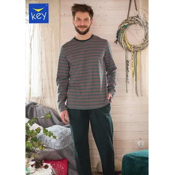 Pánské pyžamo Pyžamo Key dlouhé MNS 380 Velikost: XXL, Vzor: 380
