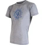 SENSOR MERINO ACTIVE PT KOMPAS pánské triko kr.rukáv šedá