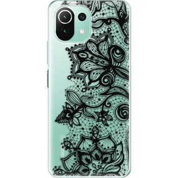 Pouzdro na mobilní telefon Odolné silikonové pouzdro iSaprio - Black Lace - Xiaomi Mi 11 Lite